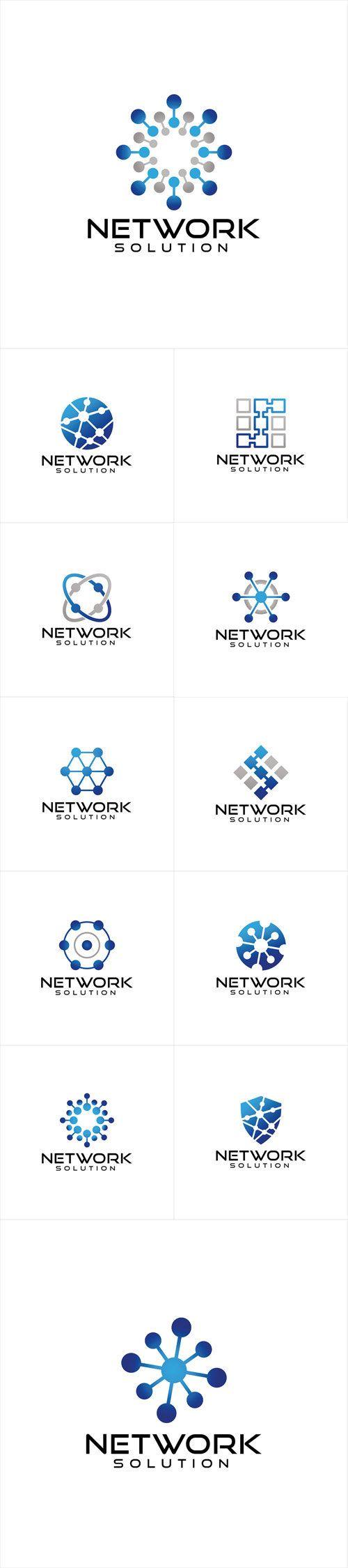 Network Logo - Vectors Logo Design. logo. Logo design