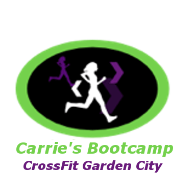 Purple and Green CrossFit Logo - Bootcamp Workout I Carrie's Bootcamp Workout I Garden City NY