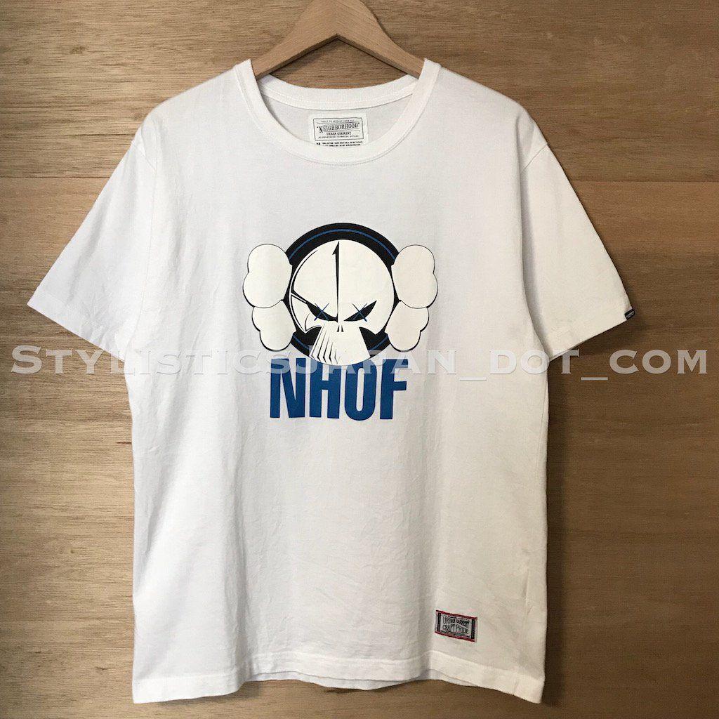 Original Fake Logo - Neighborhood x Original Fake (Kaws) Skull Logo Tee White M ...