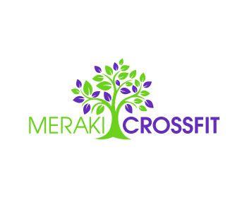 Purple and Green CrossFit Logo - Meraki CrossFit Logo Design