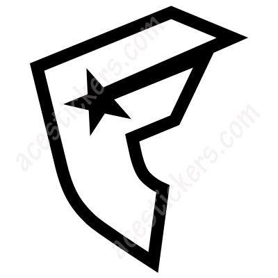 Famous Star Logo - Famous Star Logo Stickers (12.2 x 15 cm) - ステッカー、カッティング ...