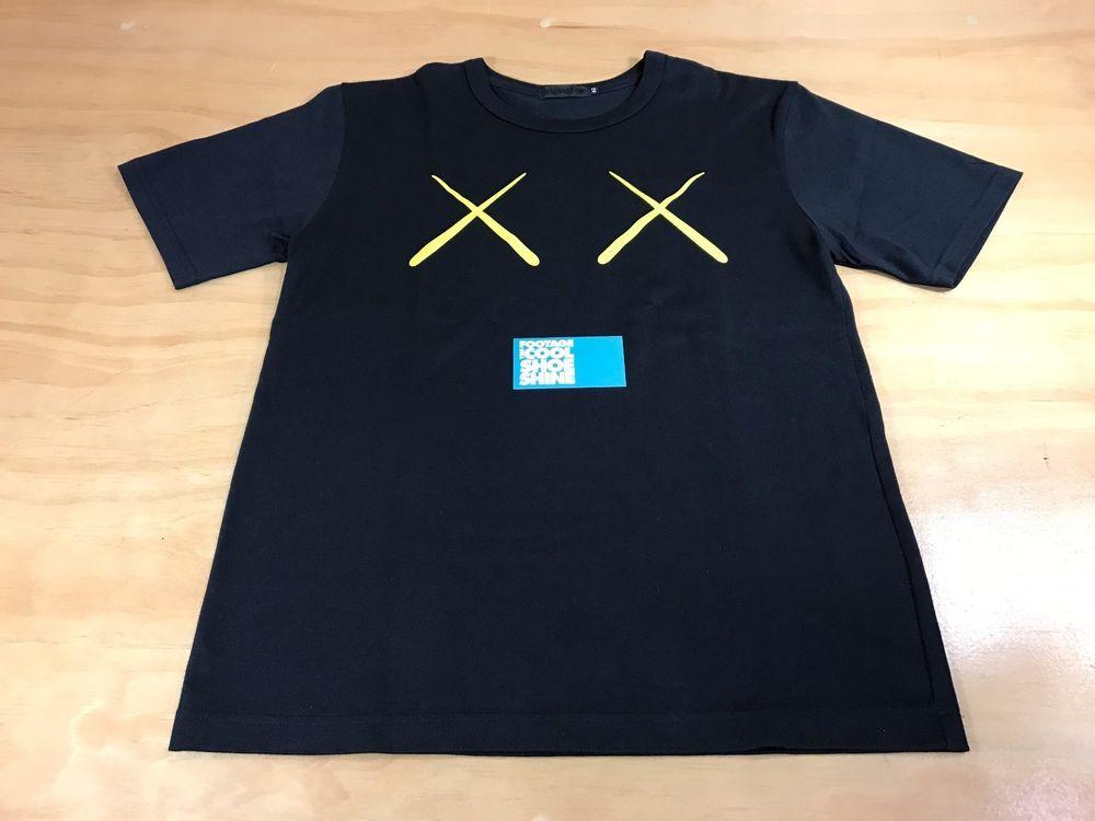 Original Fake Logo - Original Fake KAWS XX Eyes Logo Tee Shirt Black Yellow Colorway Size ...