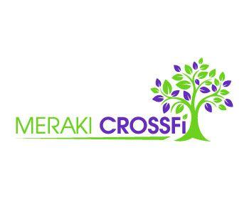 Purple and Green CrossFit Logo - Meraki CrossFit Logo Design