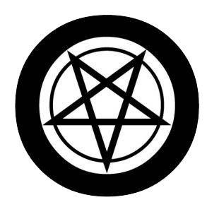 Famous Star Logo - Satan star logo famous logos decals, decal sticker