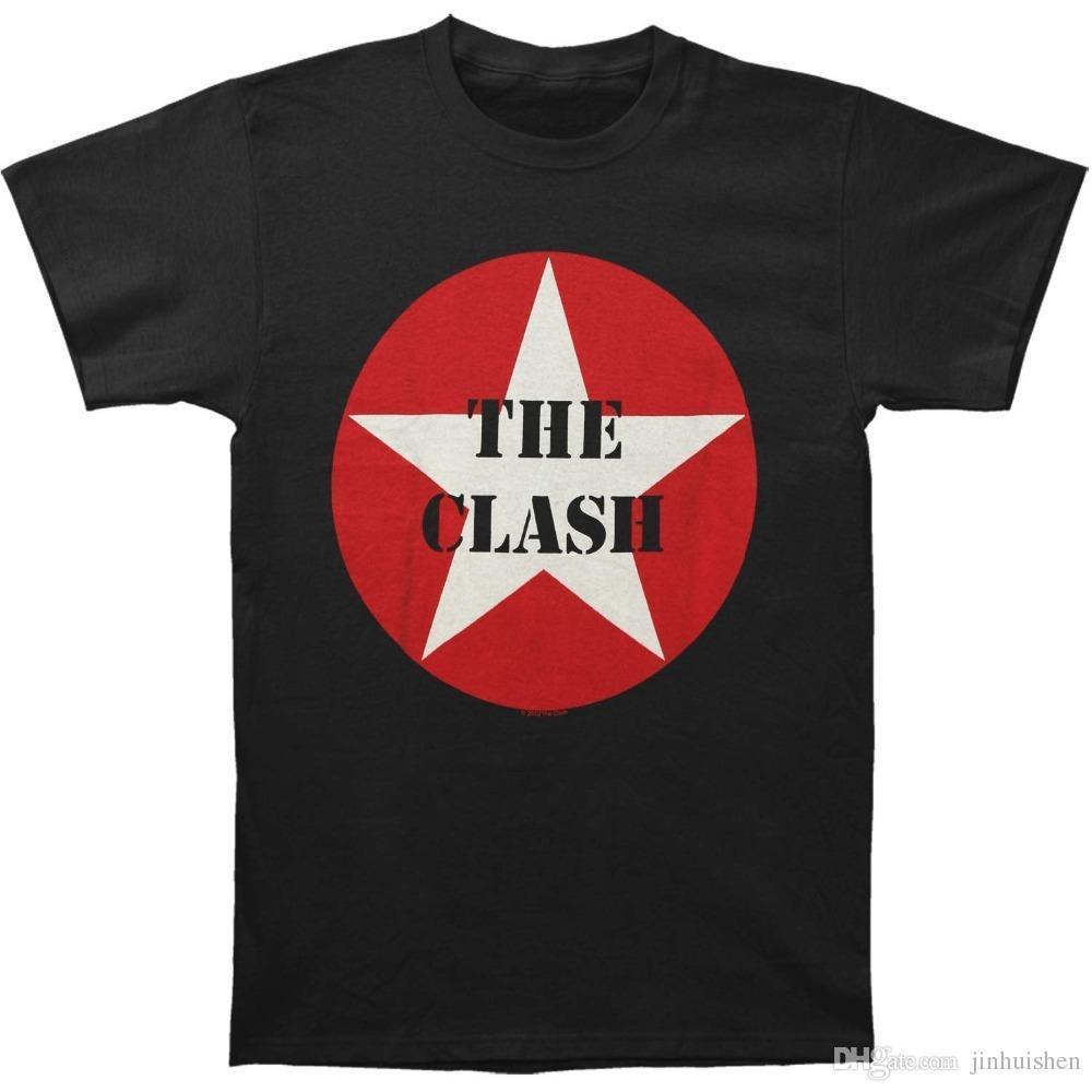 Famous Star Logo - Summer 2018 Famous Brand The Clash Star Logo T Shirt,Large Cotton T ...