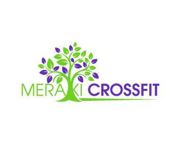 Purple and Green CrossFit Logo - Meraki CrossFit Logo Design