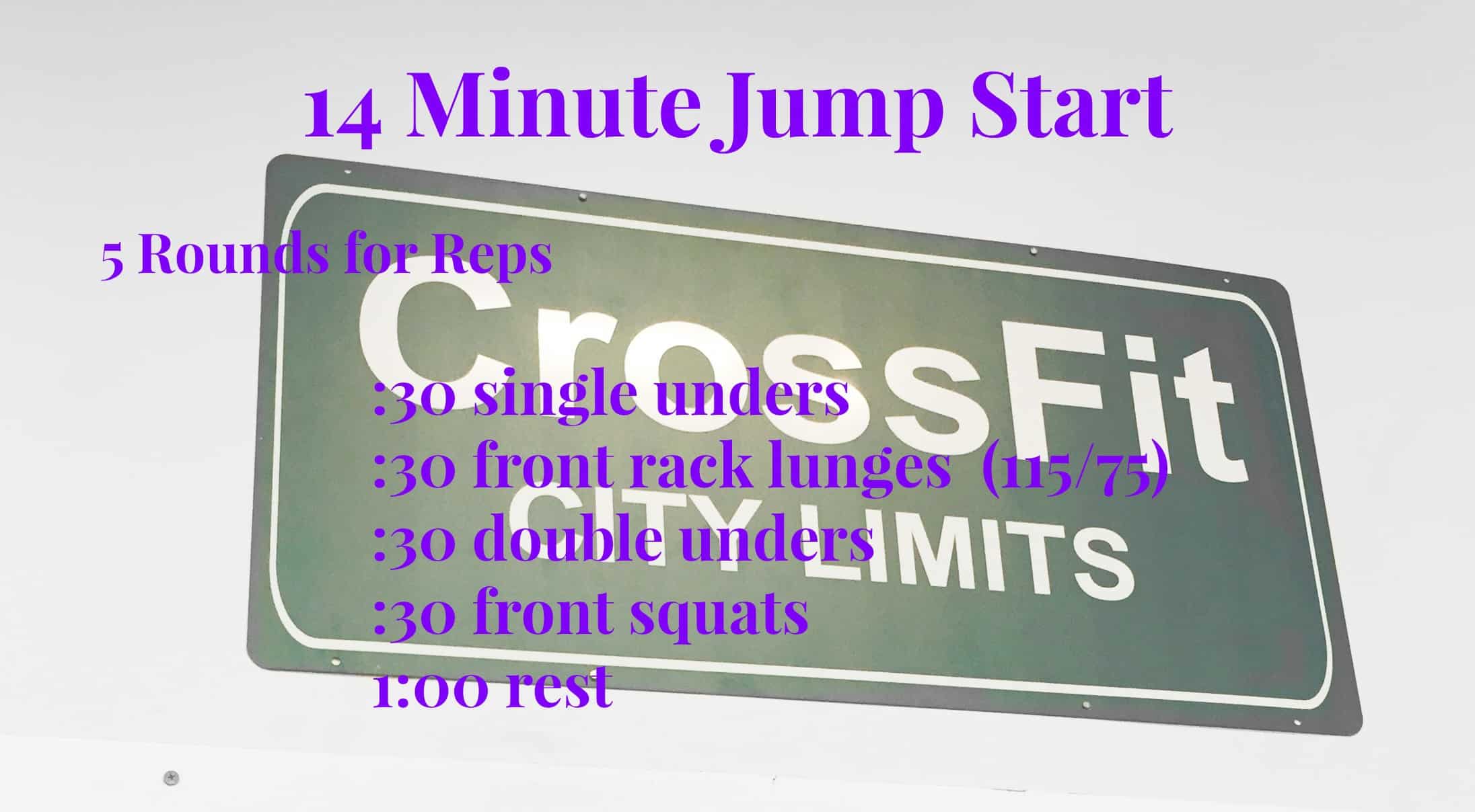 Purple and Green CrossFit Logo - 14 Minute Jump Start - Eat the Gains