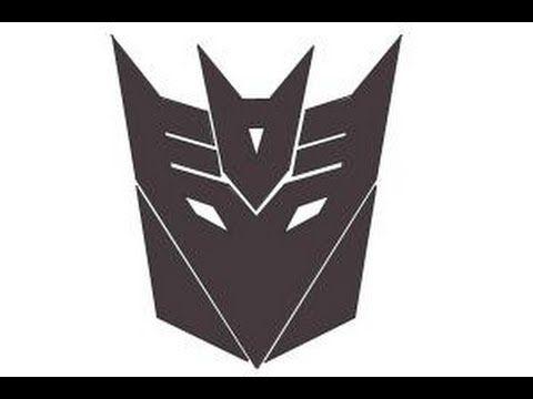 Decepticon Transformers Logo - How to draw Decepticon Logo from Transformers - YouTube