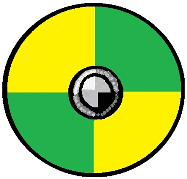 Green and Yellow in a Circle Logo - Symbolism
