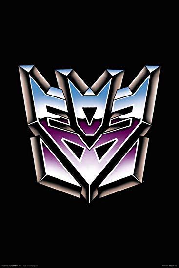 Decpticon Logo - Amazon.com: Aquarius Transformers Decepticon Logo Poster, 24-Inch by ...