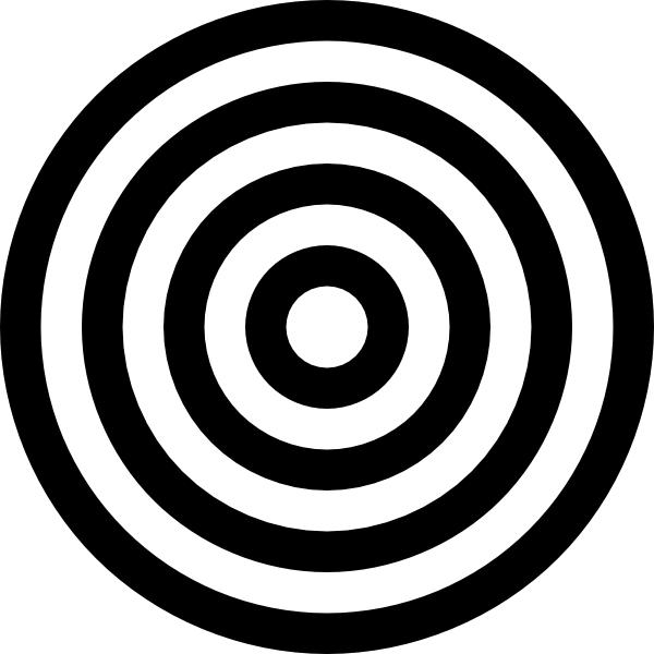 Black Target Logo - Black And White Target Clip Art clip art