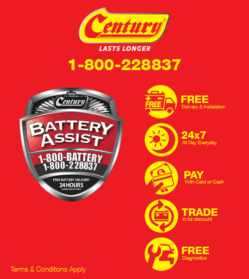 Century Battery Logo - Century Battery Malaysia - Free Delivery and Installation