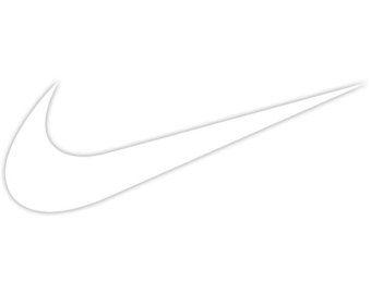 White Nike Logo - Nike swoosh logo | Etsy