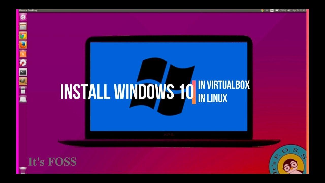 Backslash and Blue Box Logo - How To Install Windows 10 on Linux in Virtual Box Step