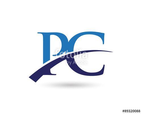 PC Logo - PC Logo Letter Swoosh