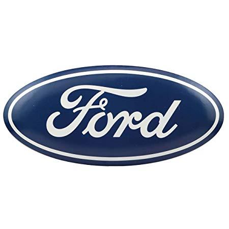 Blue Oval Car Logo - OpenRoad Ford Emblem Blue Oval Automotive Garage Embossed Metal Sign