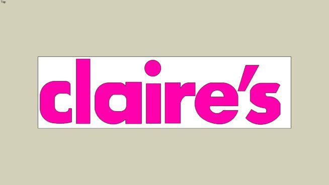 Claries Logo - Claire's Logo | 3D Warehouse