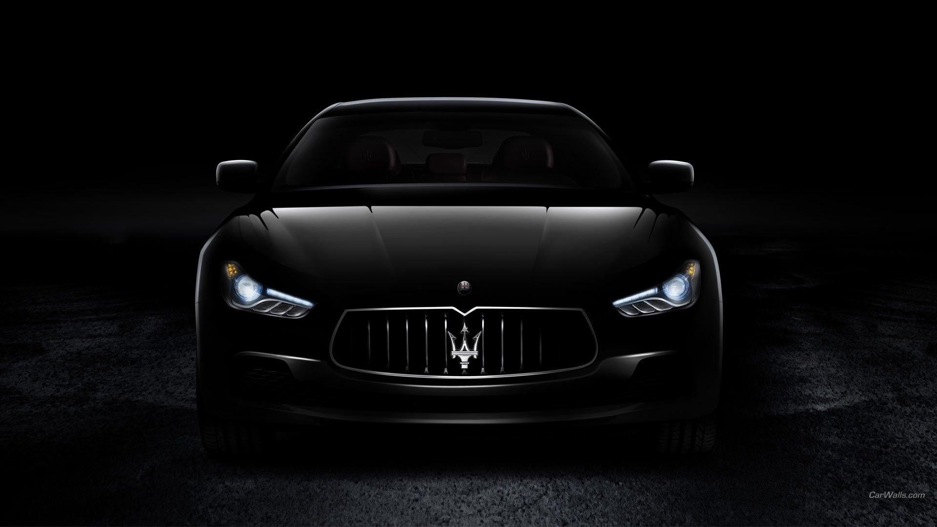 Maserati Car Black and White Logo - 64+ Maserati Logo Wallpapers on WallpaperPlay