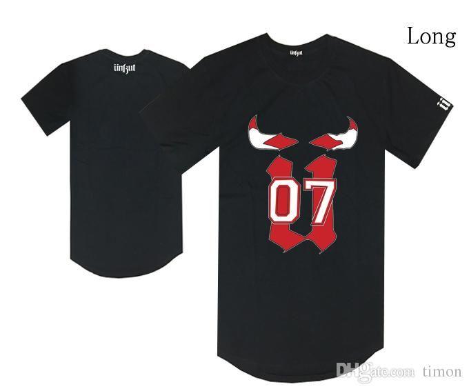 Cool U Logo - 07 Unkut Men T Shirt Long Bulls U Logo Les Clothing Summer 2017 ...