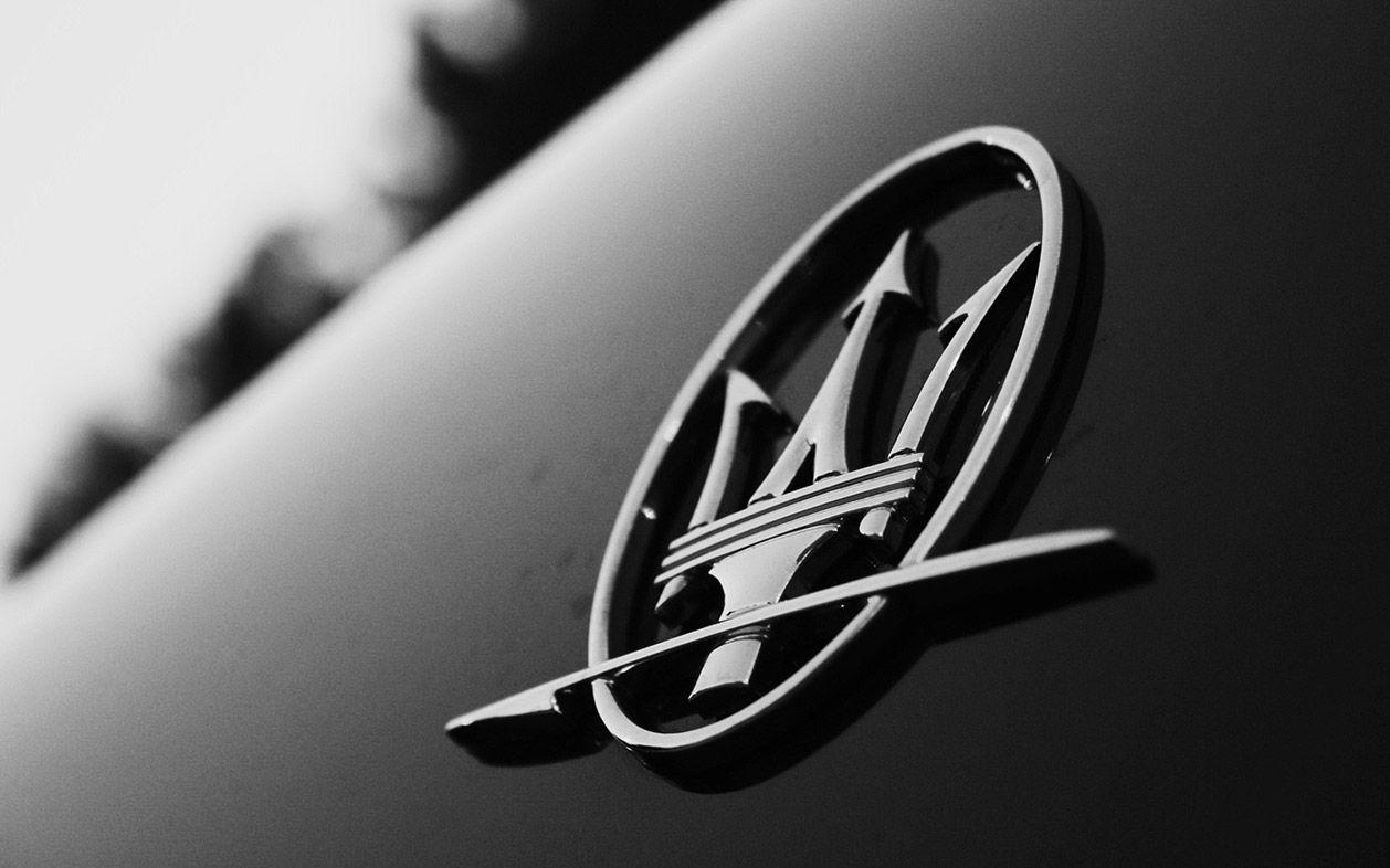 Maserati Car Black and White Logo - Maserati colours. Motor Web Musemum