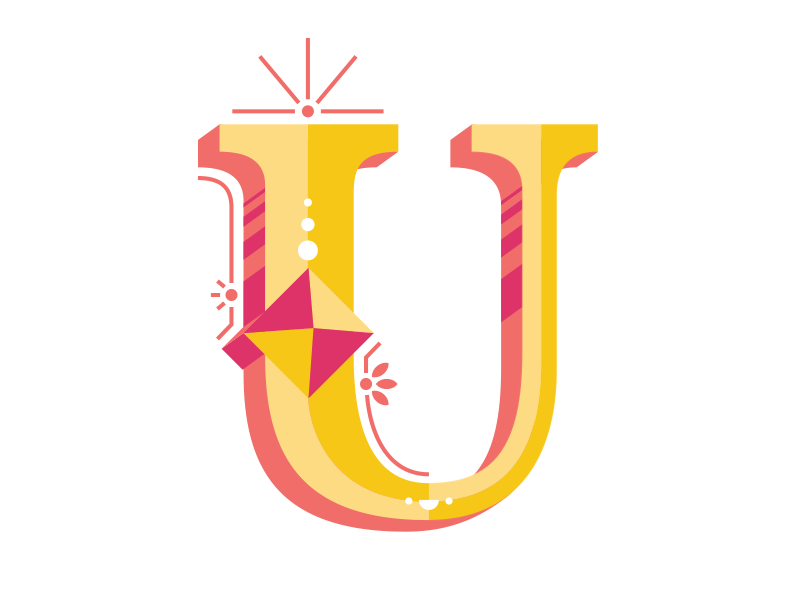 Cool U Logo - Animated gif U
