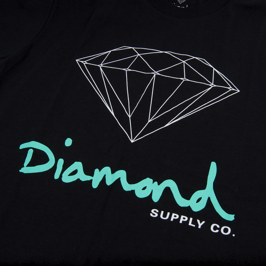 Diamond Skate Co Logo - Diamond Supply Co. - OG Sign Core T-Shirt - Black | Welcome Skate Store