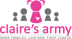 Claire's Logo - Claire's Army - Serve Families. Love Kids. Fight Cancer.