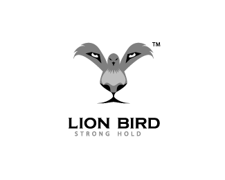 A and Bird Logo - Lion Bird Designed