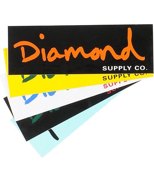 Diamond Skate Co Logo - Diamond Supply Co OG Script Sticker | Zumiez