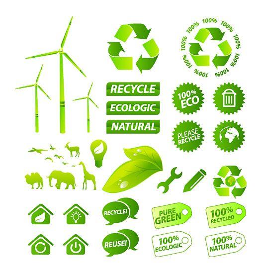 Green Logo - Green logo design vector - Icon