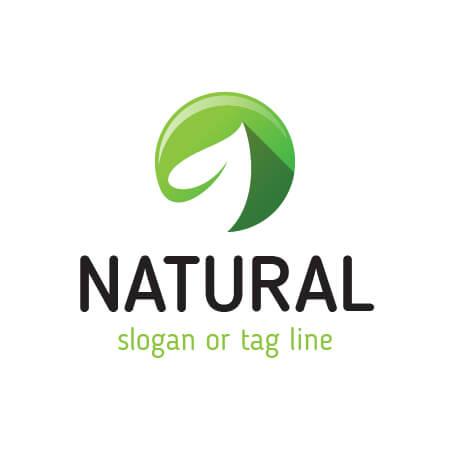 Green Logo - Free Vector Leaf Green Logo Template for Branding!