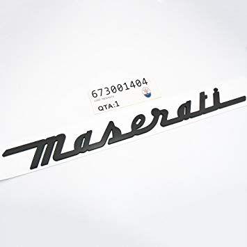 Maserati Car Black and White Logo - US85 Maserati Trunk Nameplate Logo Emblem Badges Ghibli