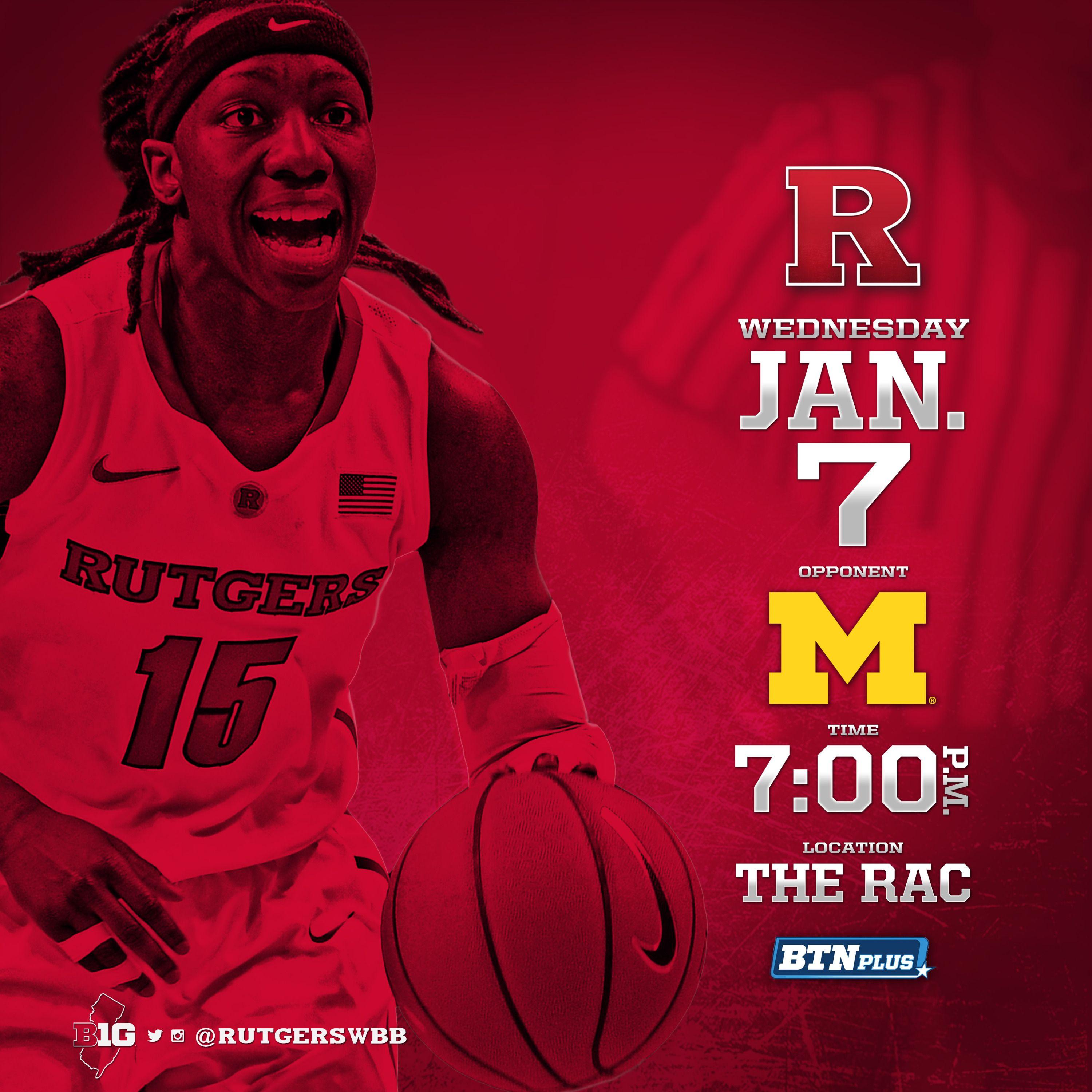 Game Red RAC Logo - WBB Hosts Michigan on Wednesday University Athletics