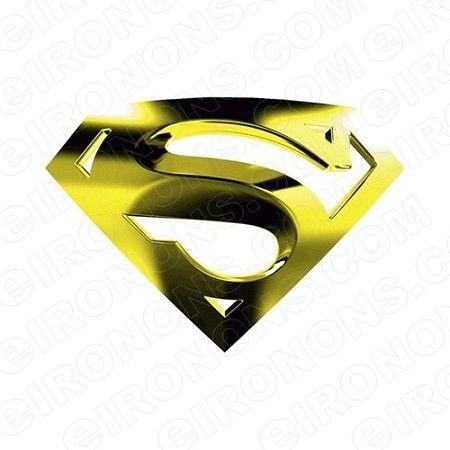 Gold Superman Logo - SUPERMAN LOGO GOLD COMIC T-SHIRT IRON-ON TRANSFER DECAL #CS5 | YOUR ...