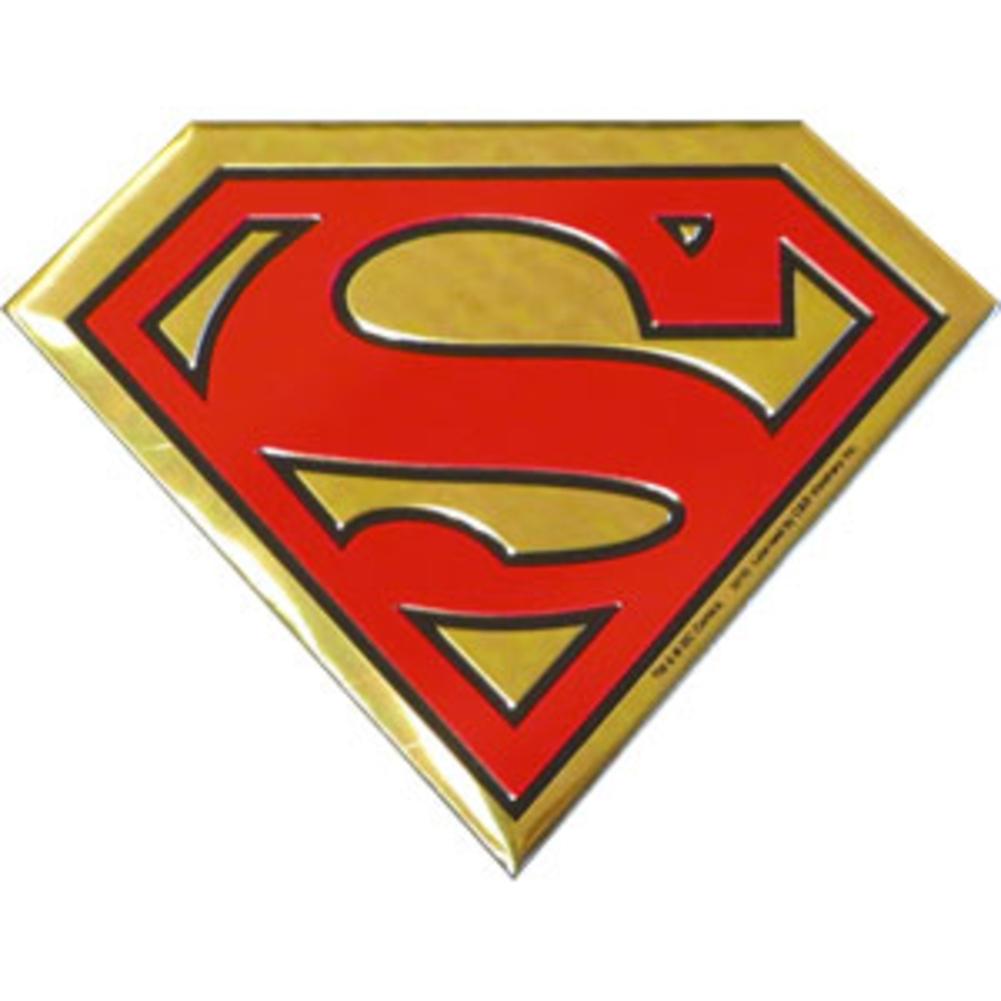 Gold Superman Logo - Superman Logo Gold Metal Sticker