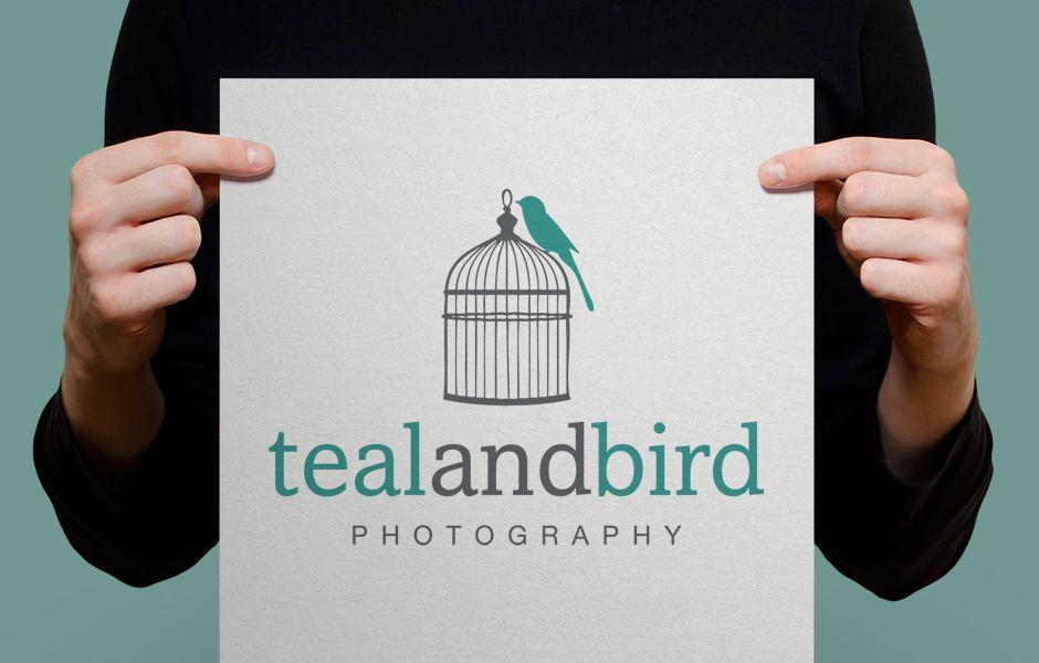 A and Bird Logo - Division Design | Teal and Bird Logo Design