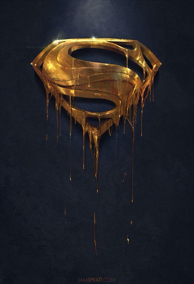 Gold Superman Logo - Gold superman logo | rj | Superman, Comics, Superman logo