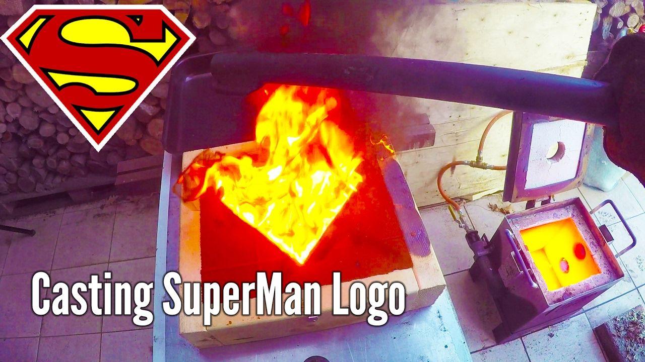 Gold Superman Logo - Making 'Gold' SuperMan Logo - YouTube