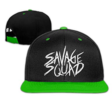 Savage Squad Gang Logo - G Gang Savage Squad LIL Pump Unisex Flat Brim Baseball Hats 100