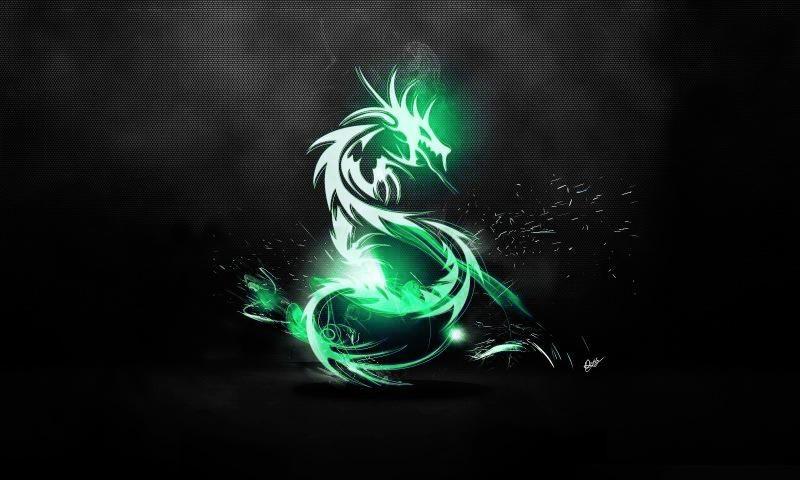 Cool Green Dragon Logo - Green dragon wallpaper - SF Wallpaper