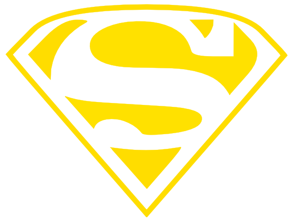 Gold Clip Art Logo - Wildcats Superman Logo(gold Only) Clip Art at Clker.com - vector ...