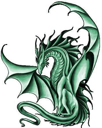 Cool Green Dragon Logo - GREEN DRAGONS