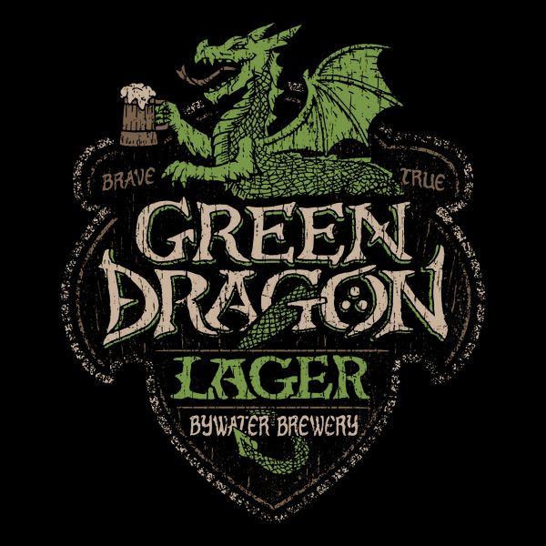 Cool Green Dragon Logo - Green Dragon Lager – The Cool T-Shirt