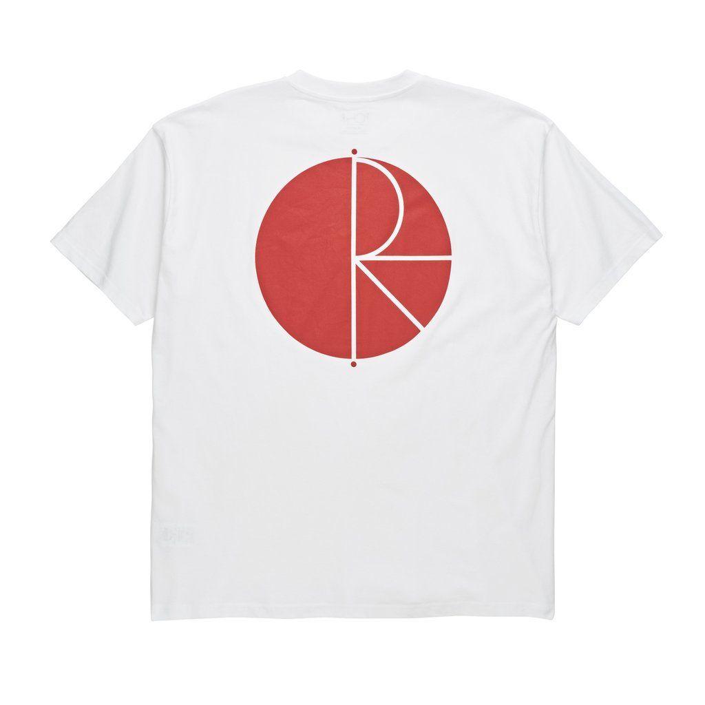 White and Red V Logo - Polar Fill Logo T-Shirt - White / Red – Pyramid Glasgow