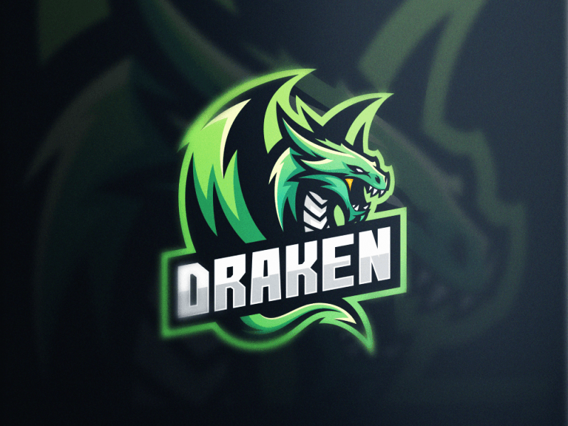 Cool Green Dragon Logo - eSports Team and Gaming Mascot Logos for Inspiration in 2018