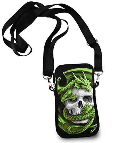 Cool Green Dragon Logo - Cool green dragon Winding Skull Small Crossbody Bag, Cell Phone ...