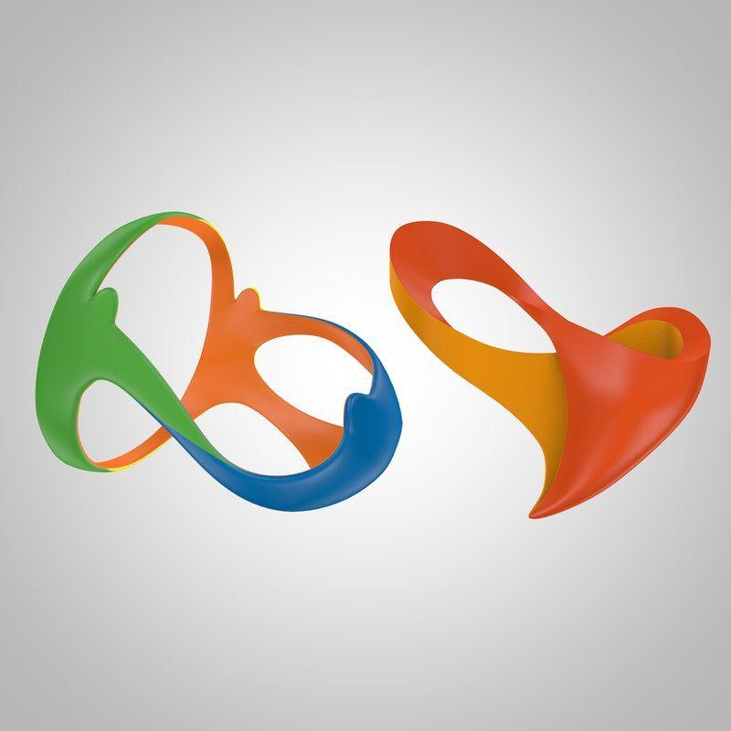 Rio 2016 Logo - 3d model paralympics rio 2016 logo