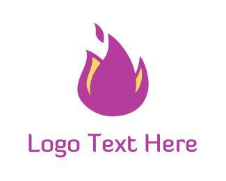 Purple Flame Logo - Heat Logos. Make A Heat Logo Design