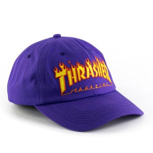 Purple Flame Logo - Thrasher strapback Flame Logo Old Timer purple Purple. Caps
