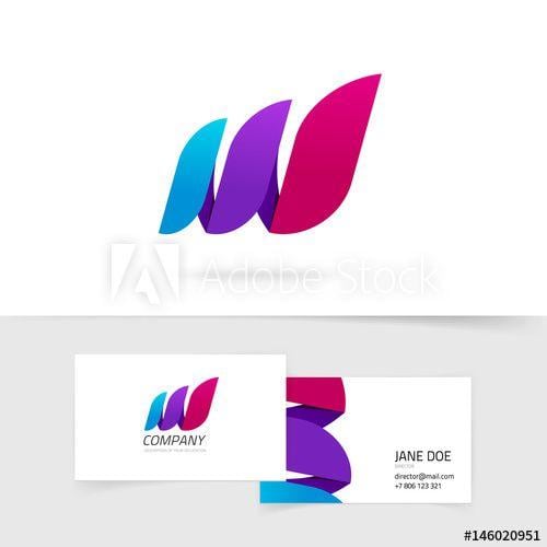Purple Flame Logo - Abstract three elements vector logo, colorful gradient geometric ...